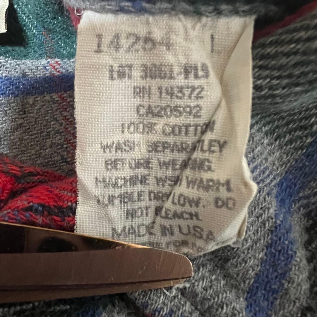 た*)様 90s USA製 FIVEBROTHER フランネルシャツ メンズ L