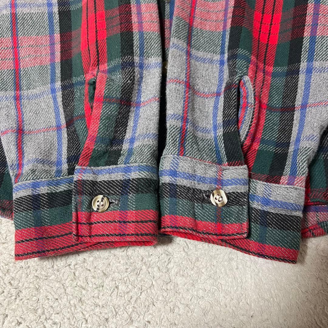 た*)様 90s USA製 FIVEBROTHER フランネルシャツ メンズ L