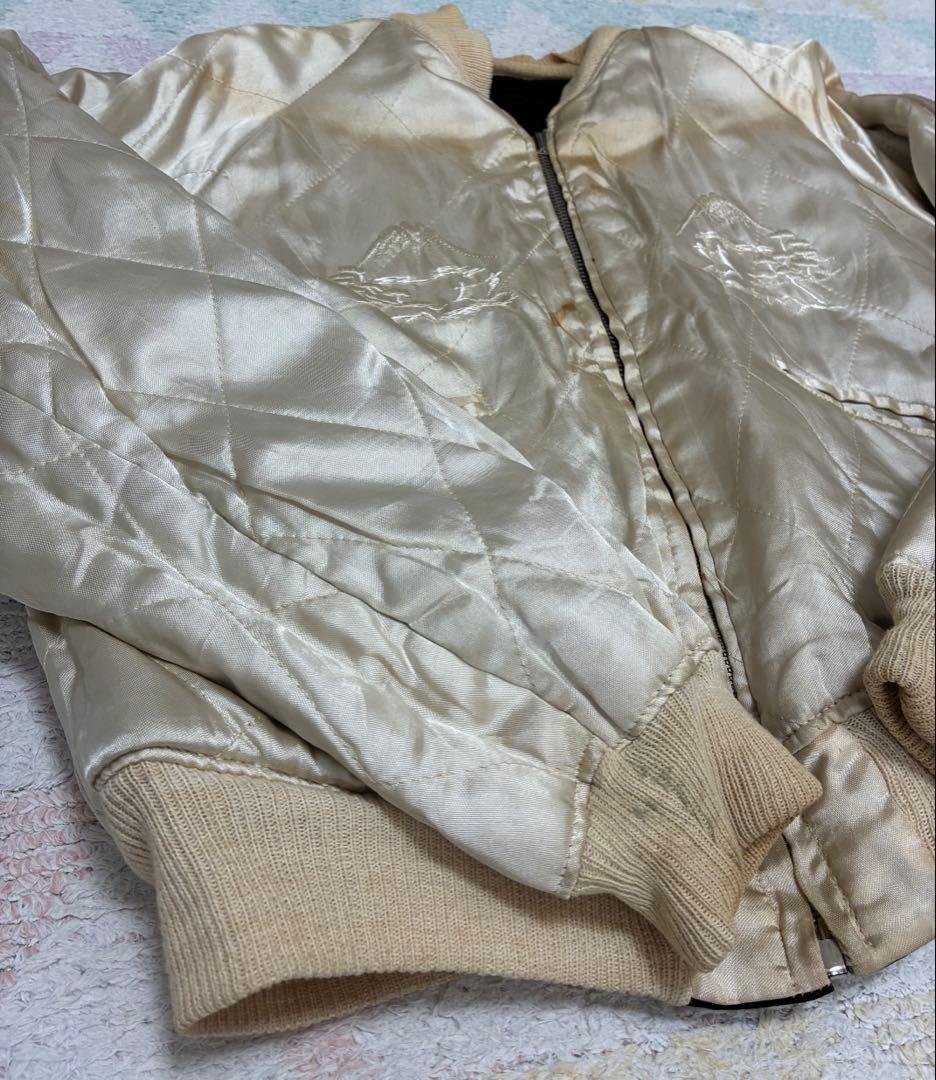 超スペシャル　５０ｓ　ヴィンテージ　スカジャン　黒別珍　スーベニアジャケット