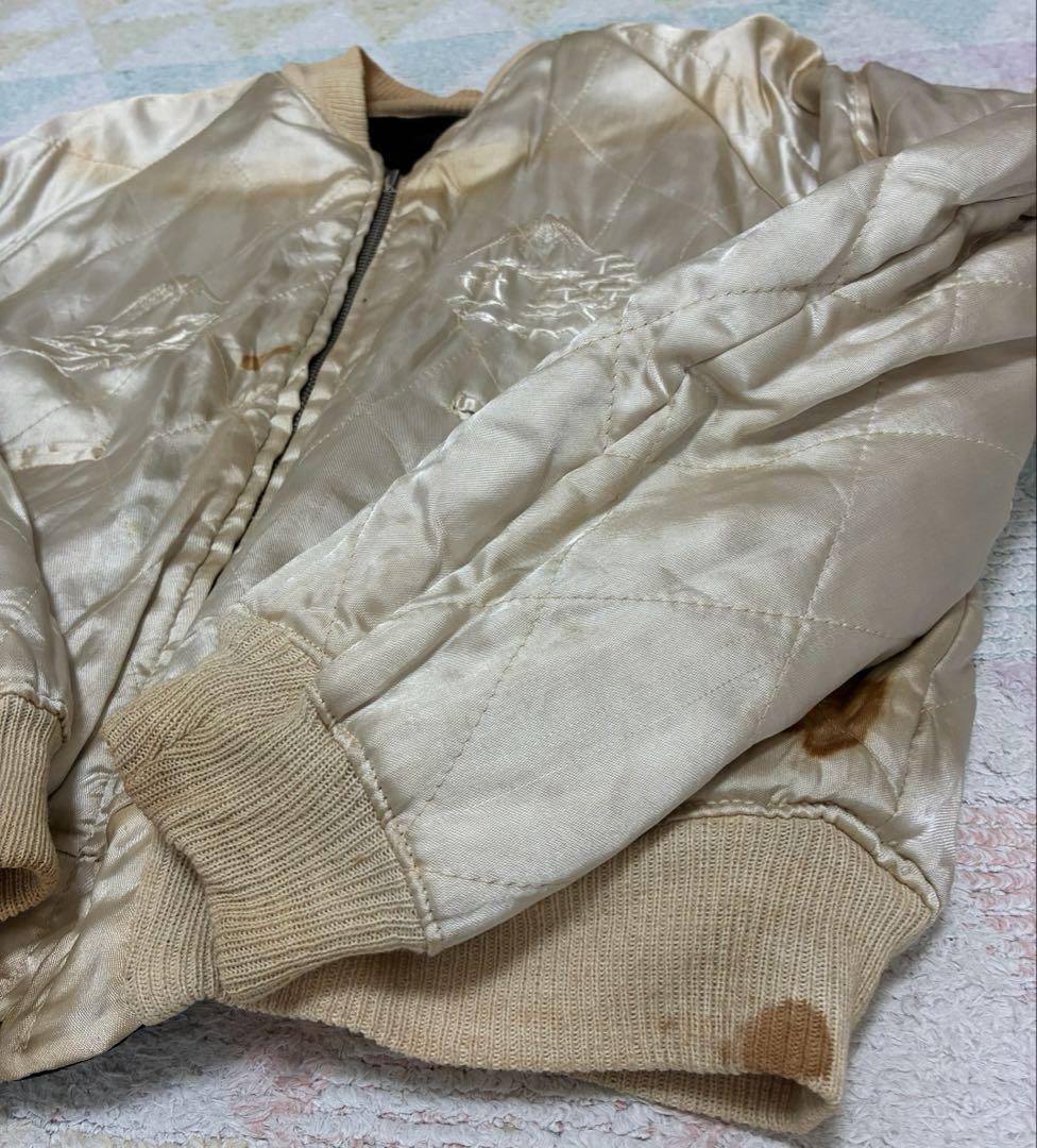 超スペシャル　５０ｓ　ヴィンテージ　スカジャン　黒別珍　スーベニアジャケット