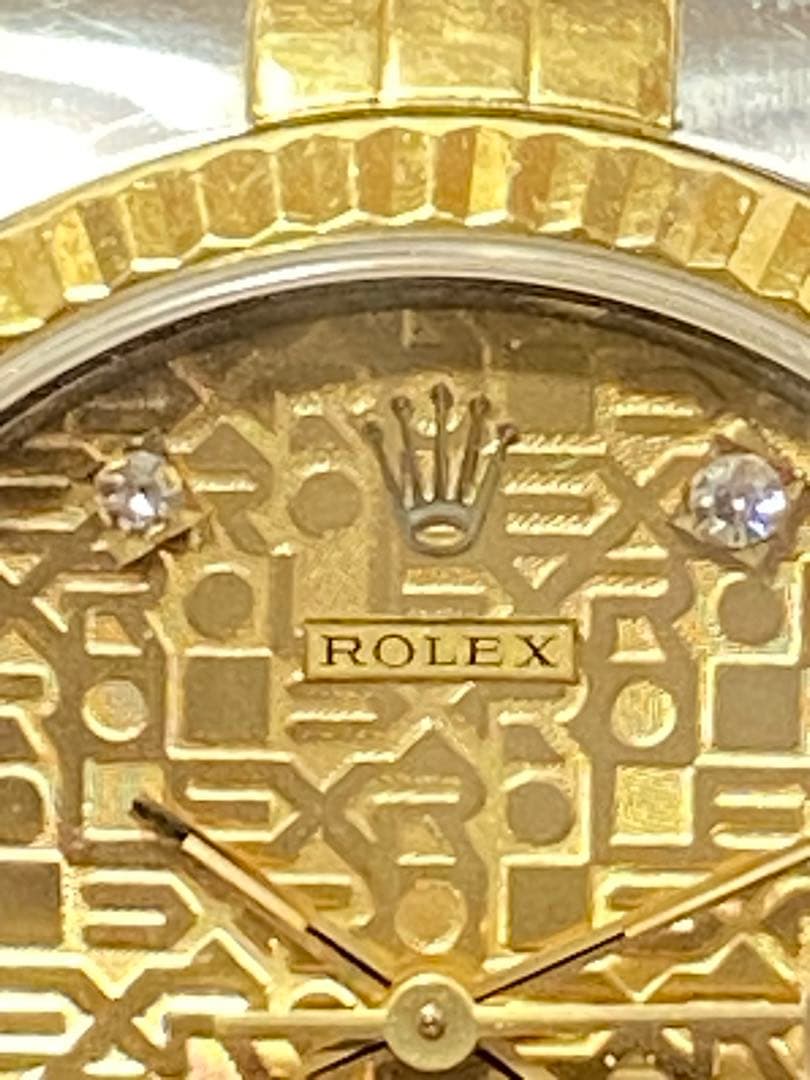 【あーち】ロレックス デイトジャスト ボーイズ時計 10Pダイヤ