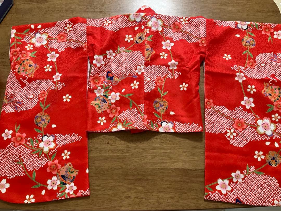 七五三★着付け簡単★上下セパレート着物4点セット