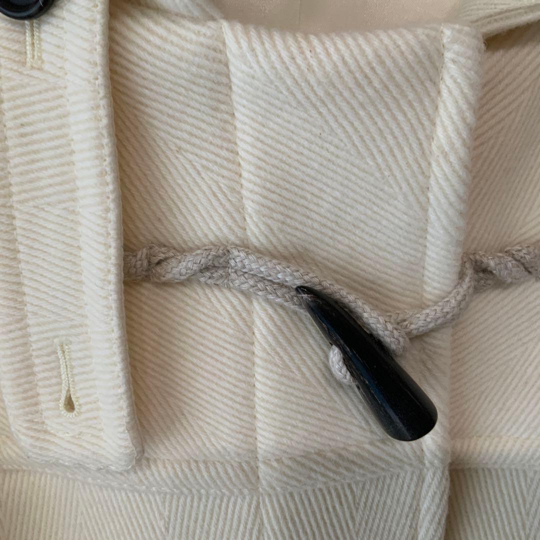 23区 ヘリンボーン ダッフルコート アイボリー　サイズ38