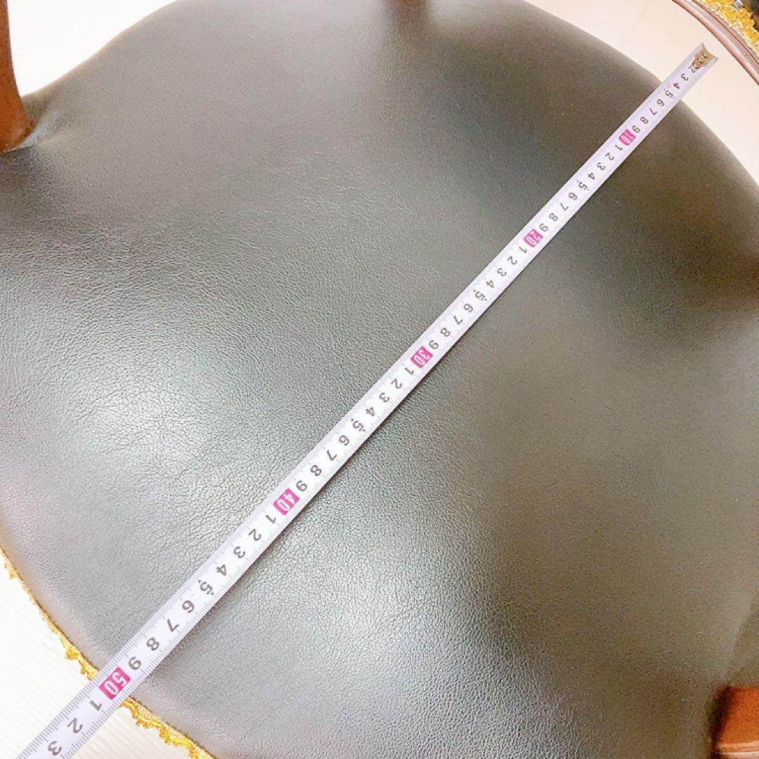 アンティーク　クラシックスタイル　アームチェア 猫脚　椅子　合皮　サロンチェア