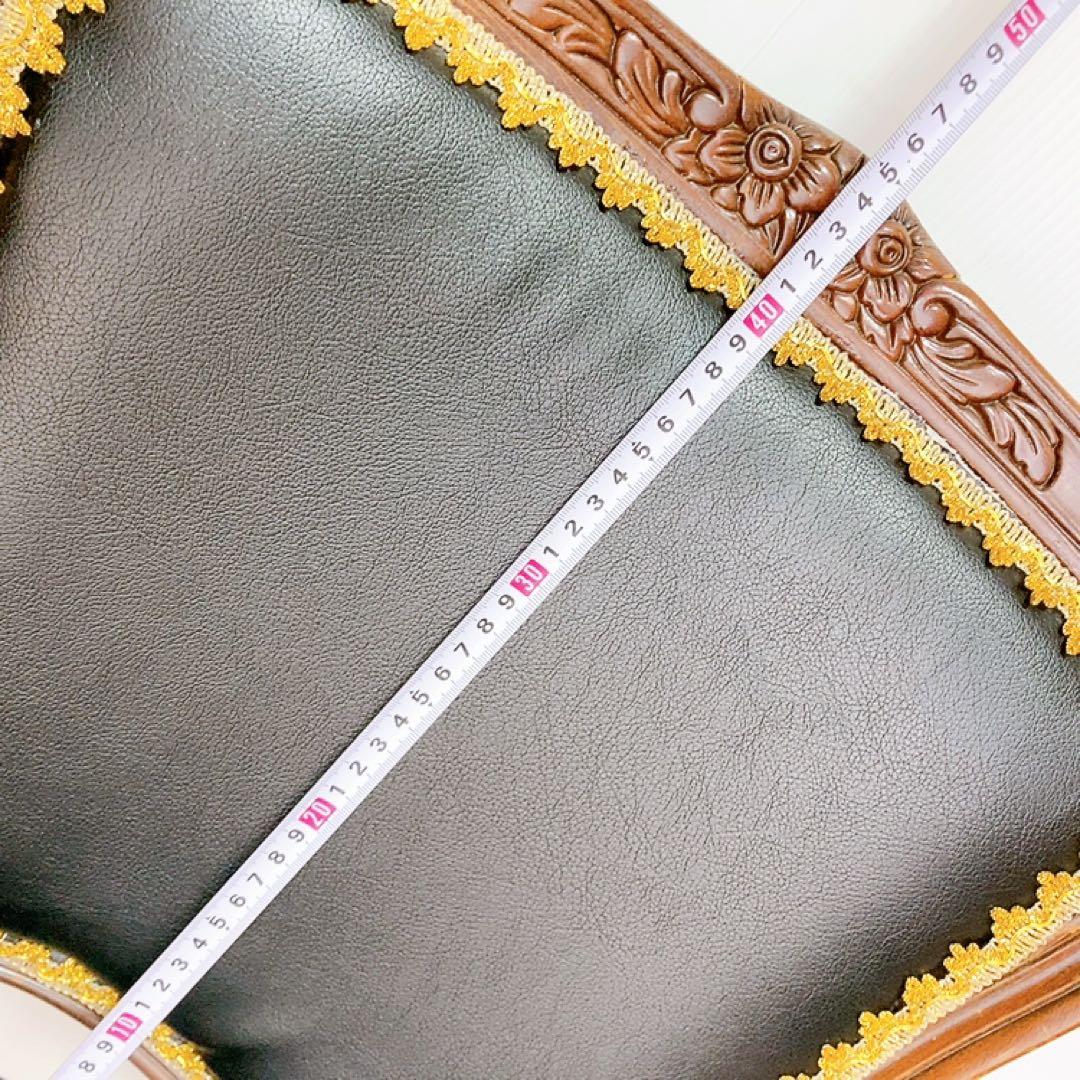 アンティーク　クラシックスタイル　アームチェア 猫脚　椅子　合皮　サロンチェア