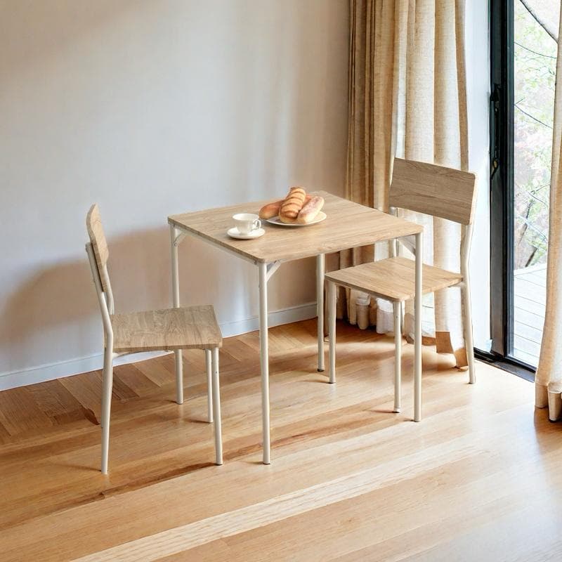 感謝セール！２人用ダイニングテーブルセット（チェア付き）NATURAL