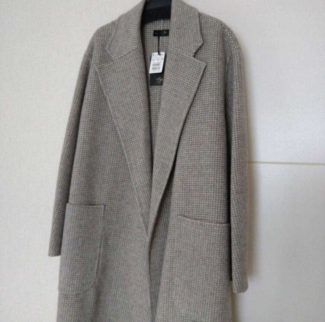 pom1ページ　新品スコットクラブ　Agaガンクラブチェック柄ロングコート