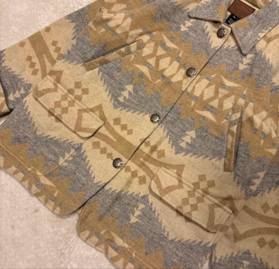 希少⭐️90s Ralph Lauren ブランケット ウールジャケット USA製
