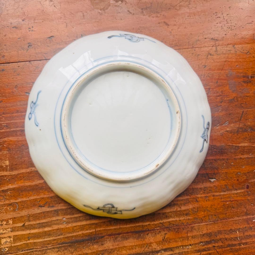 みゆ様　ご確認用　２枚　骨董皿　伊万里　アンティーク皿　金彩色絵草化文一枚 和食