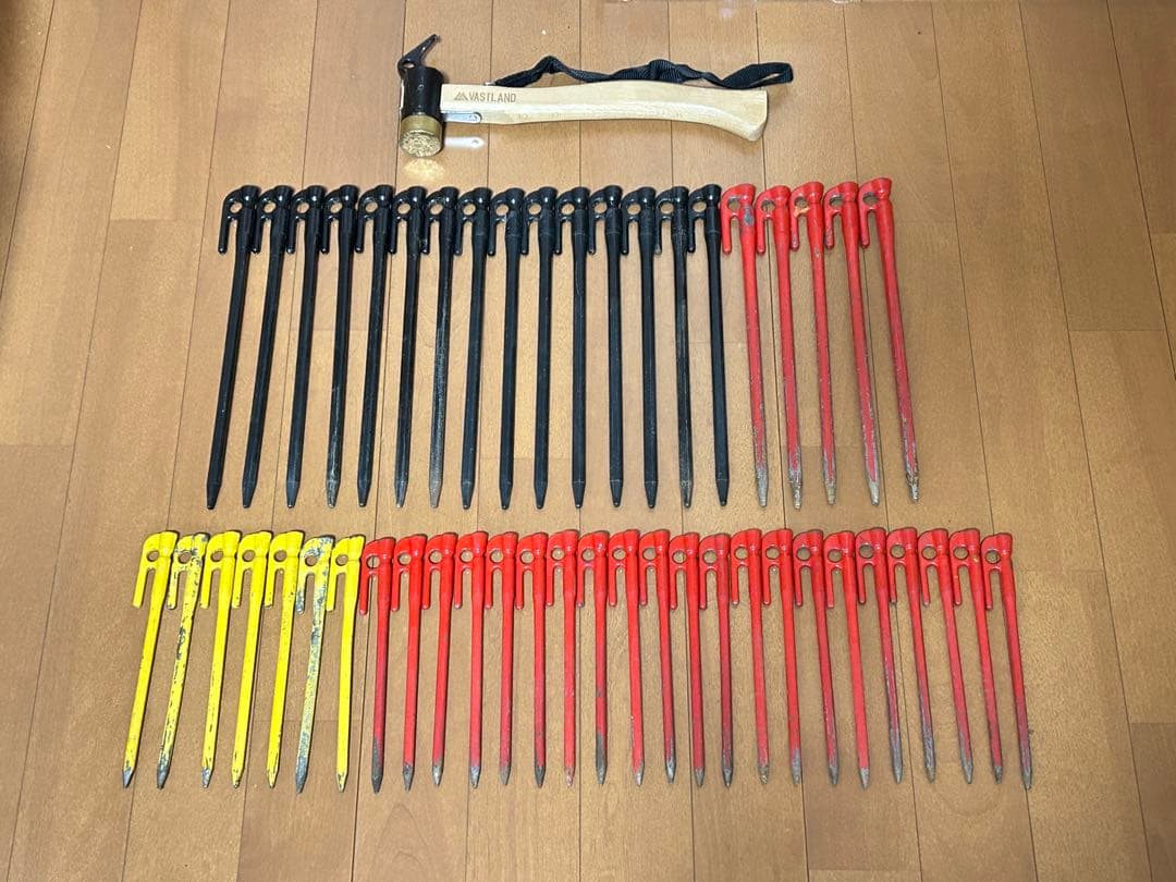 村の鍛冶屋 エリッゼステーク 計48本＋ペグハンマーセット