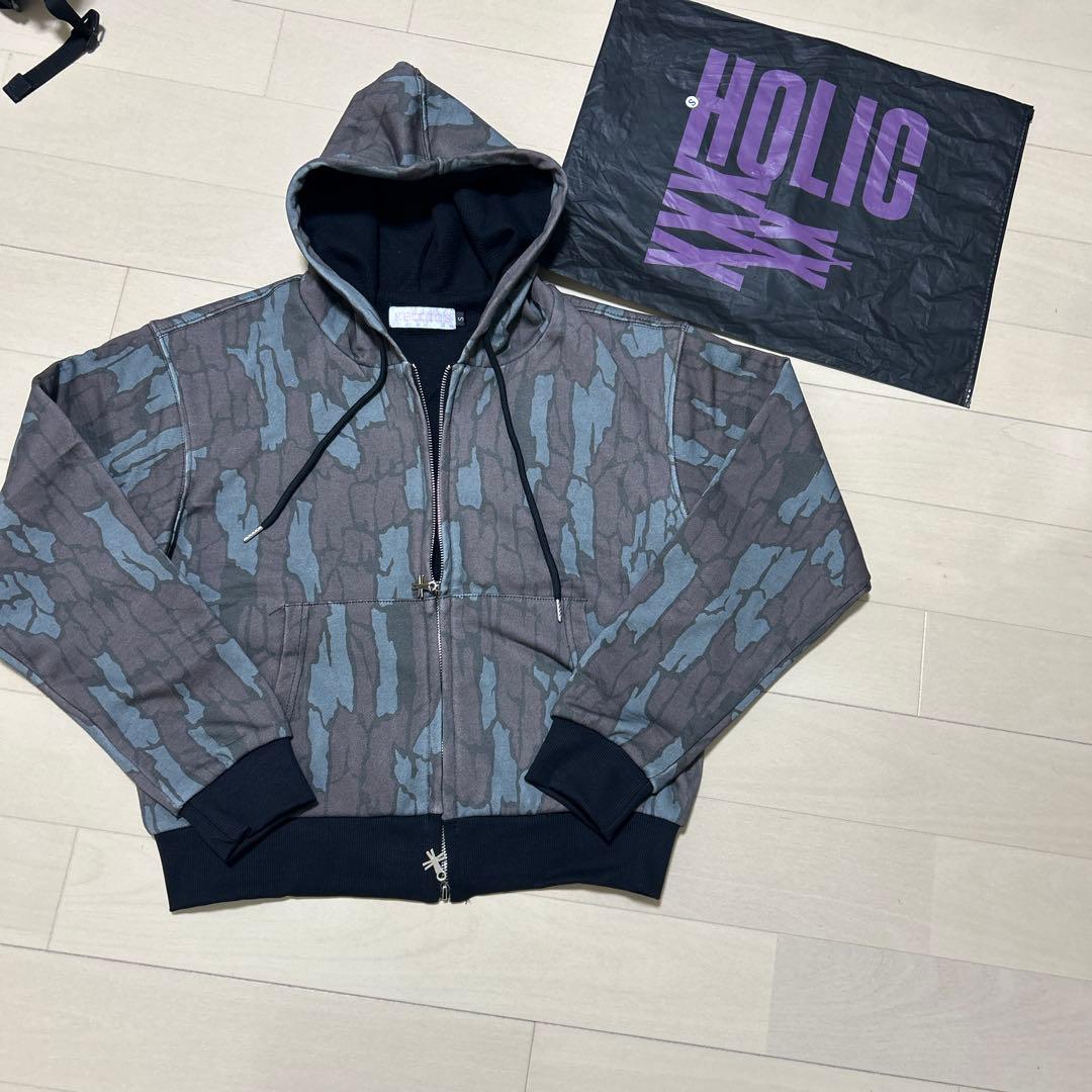i.m.holic 迷彩ジップパーカー 短丈　y2k starteam fti