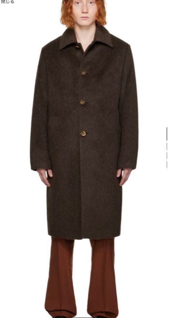 ジャケット・アウター SEFR BROWN MOHAIR ESCO COAT
