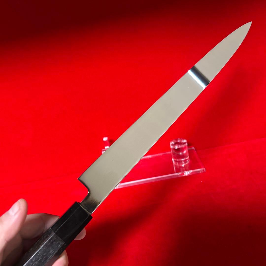 包丁　フグ引く　柳刃　尺　鏡面　切味抜群　箱付　未使用品