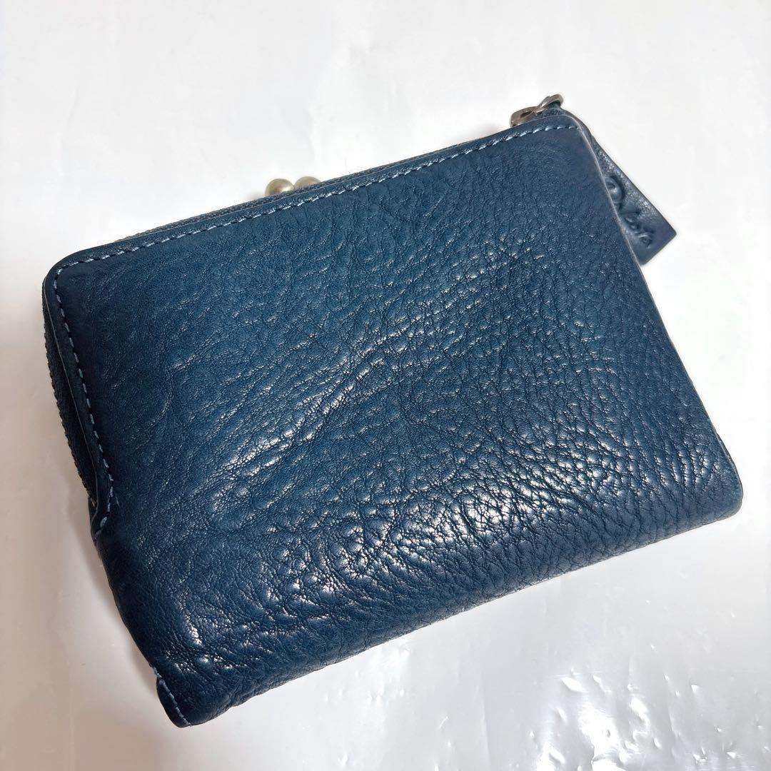 ダコタ 2つ折り財布 ネイビー