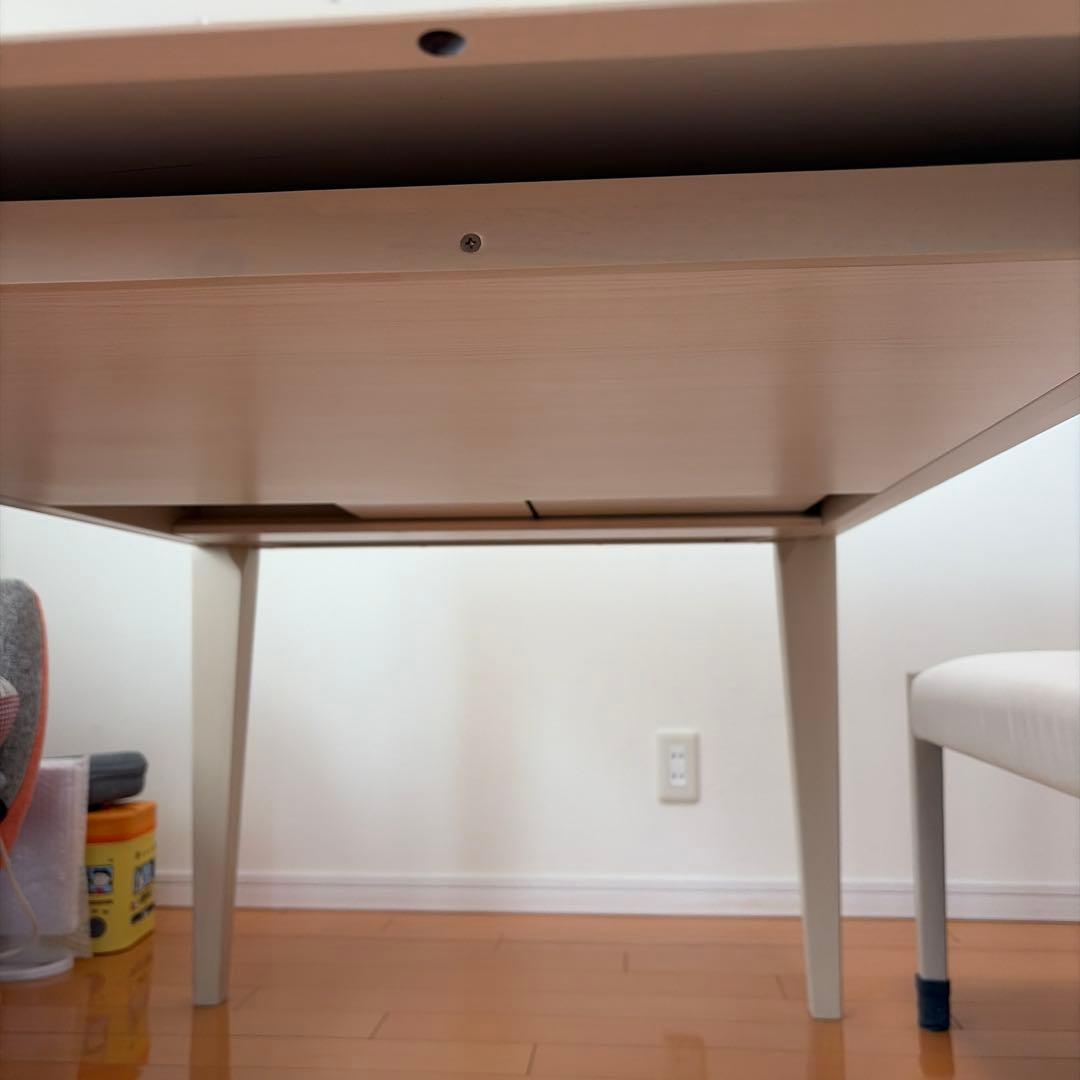 ホワイト 長方形 ダイニングテーブル