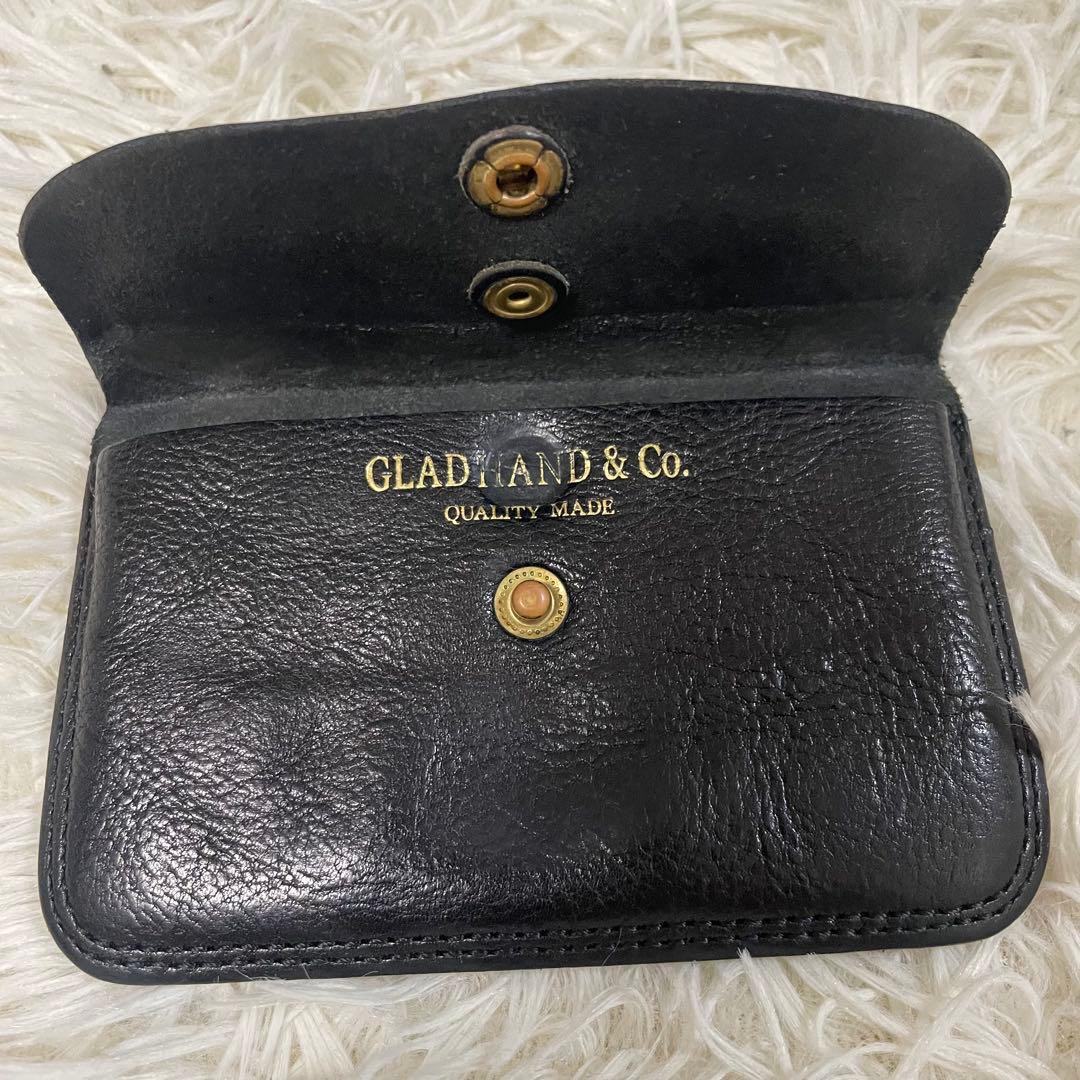 GLAD HAND DOUBLE FLAP COIN CASE レザー 黒