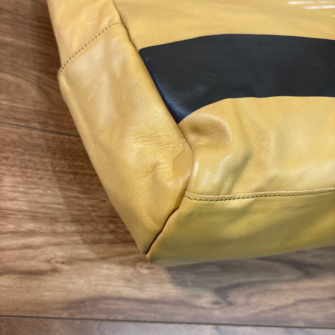 【美品】MSPC マスターピース レザー 本革製 トートバッグ マスタードA4◎