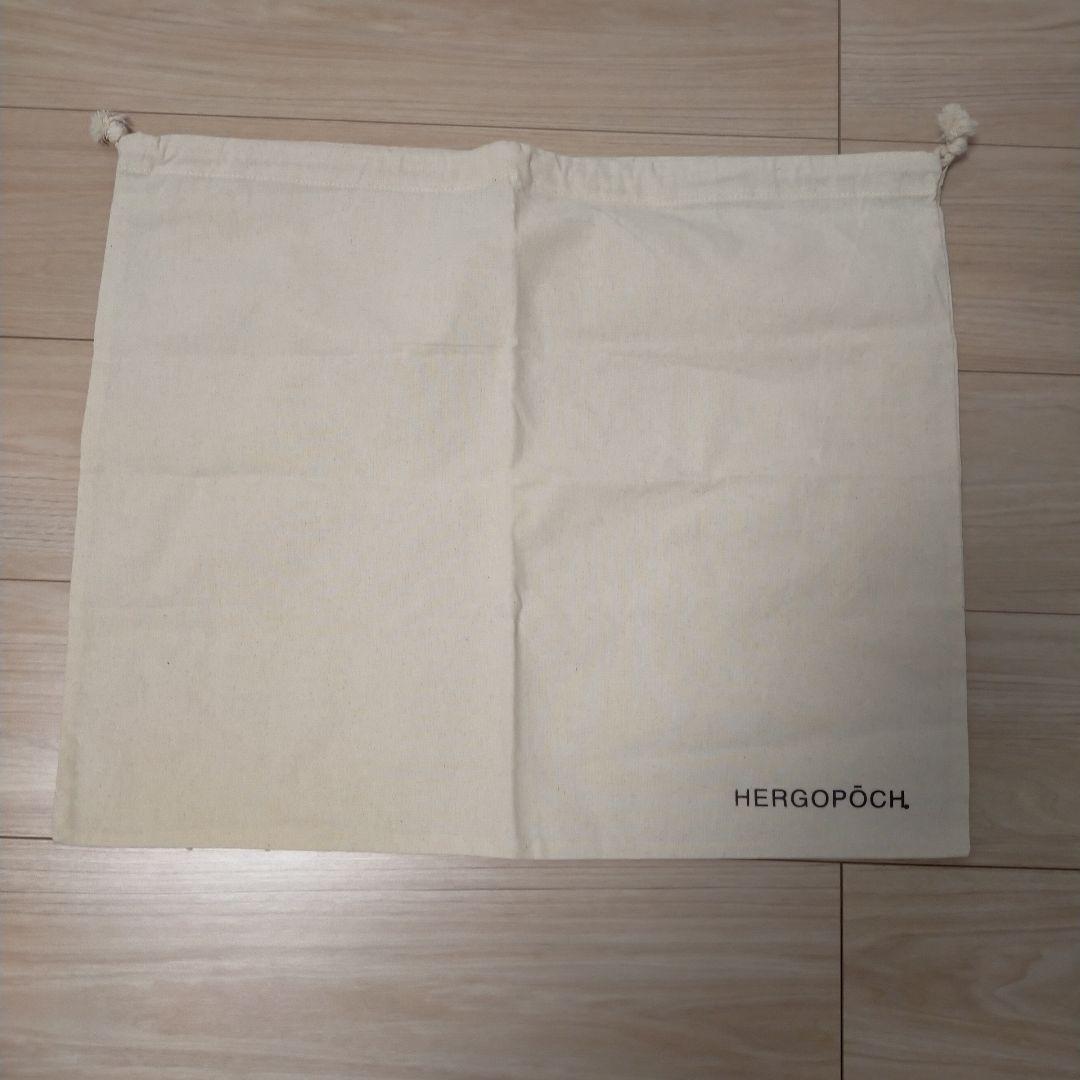 HERGOPOCH　ワキシングレザー トートバッグビジネスバッグ　ダークブラウン