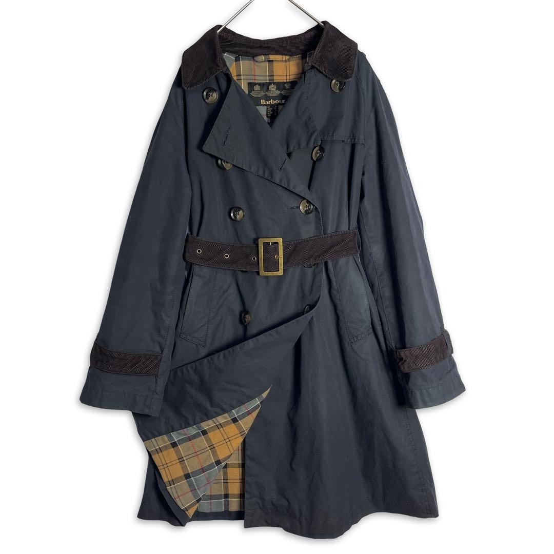 セール中⚡Barbour オイルドトレンチコート レディース 90s