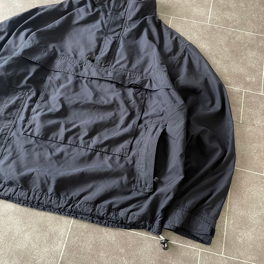 OLD GAP ハーフジップ アノラック 紺 M テック系 00s 古着