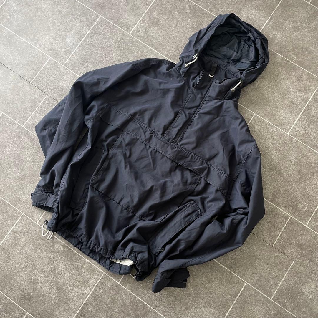 OLD GAP ハーフジップ アノラック 紺 M テック系 00s 古着