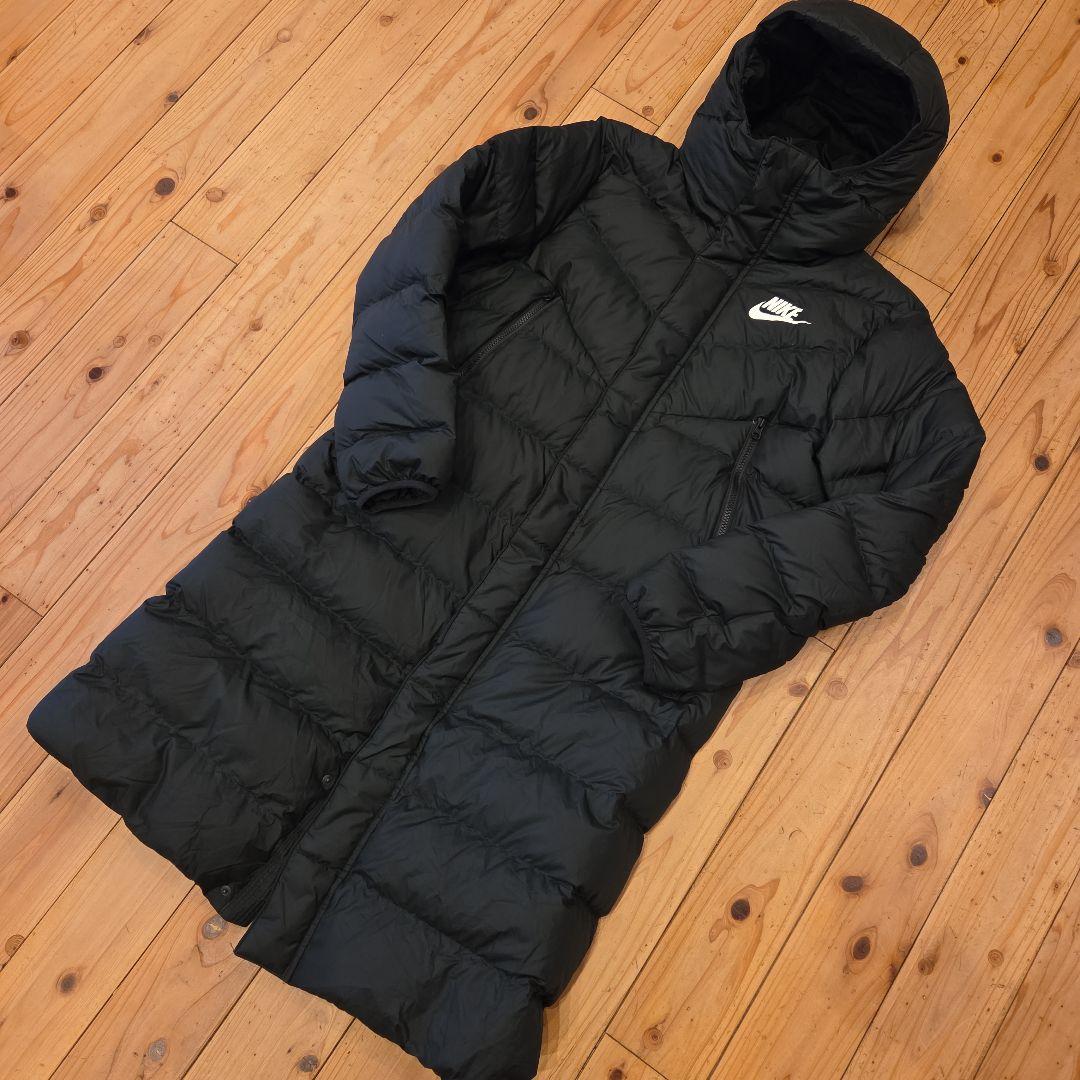Nike フード付きダウンコート Lサイズ ブラック