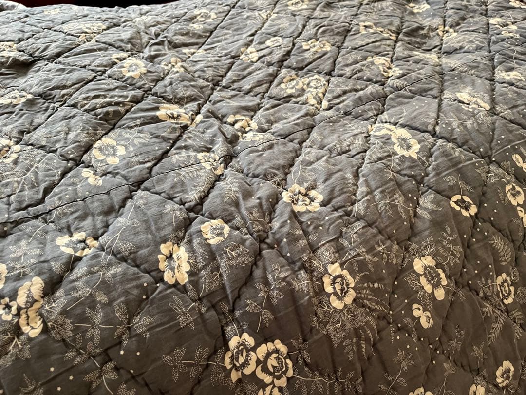 Ralph Lauren ラルフローレン　花柄ステッチ　マルチカバー