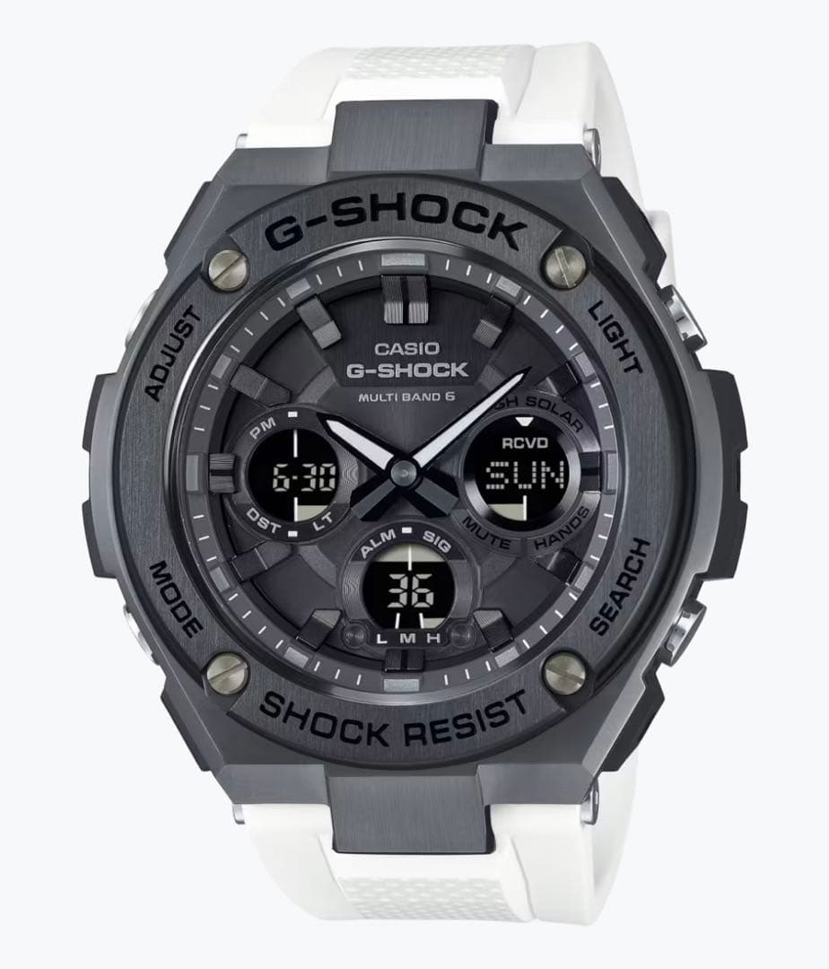 美品 G-SHOCK GST-W110MS-7AJF 電波ソーラー Gスチール