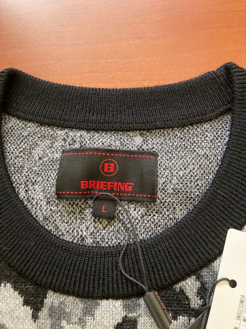 BRIEFING セーター Lサイズ 新品 正規品ブリーフィング定価36300円