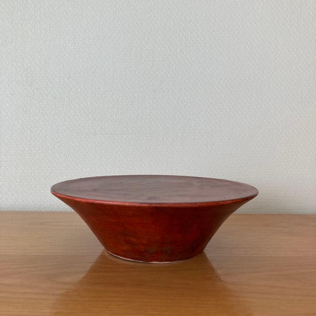 陶芸作家　若狭祐介さん　アカエ漆　台皿　希少　廃盤