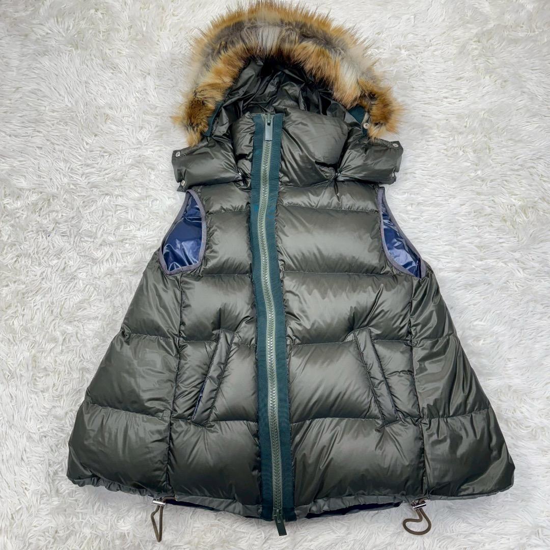 定価11万＊未使用級✨ sacai サカイ ダウンベスト 3WAY カーキ M