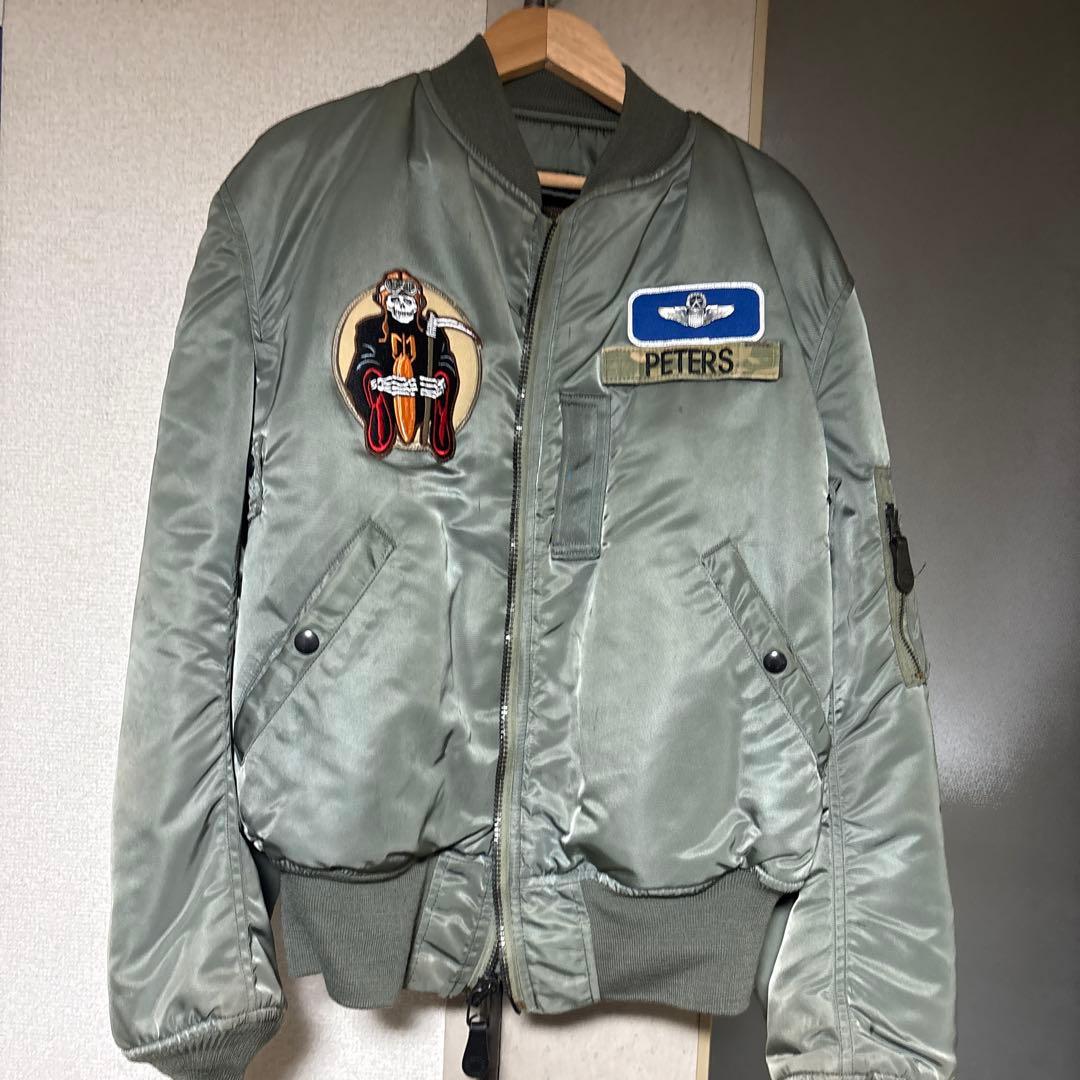 USA製 アルファB-15D フライトジャケット ヴィンテージ復刻SCOVILL