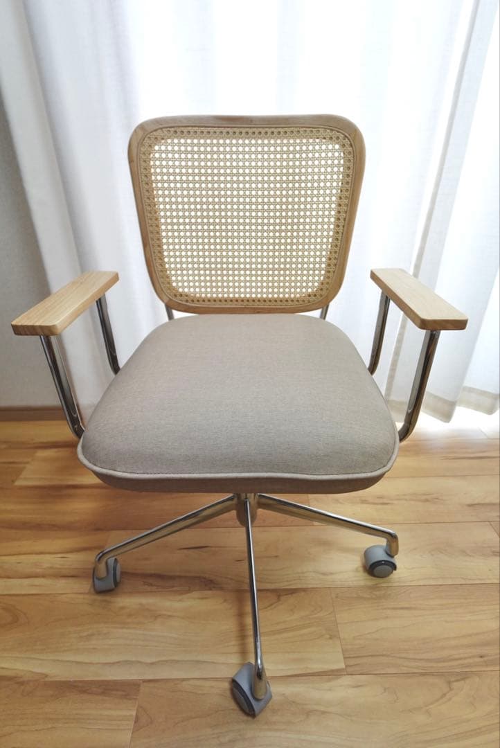 LOWYA ラタン調デスクチェア