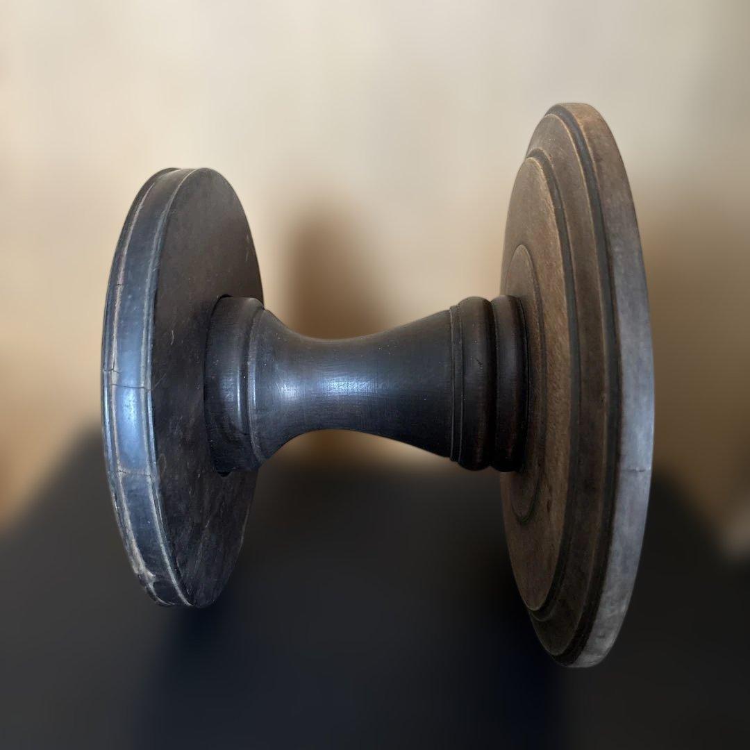 アンティーク 木製スタンド ケーキ回転台