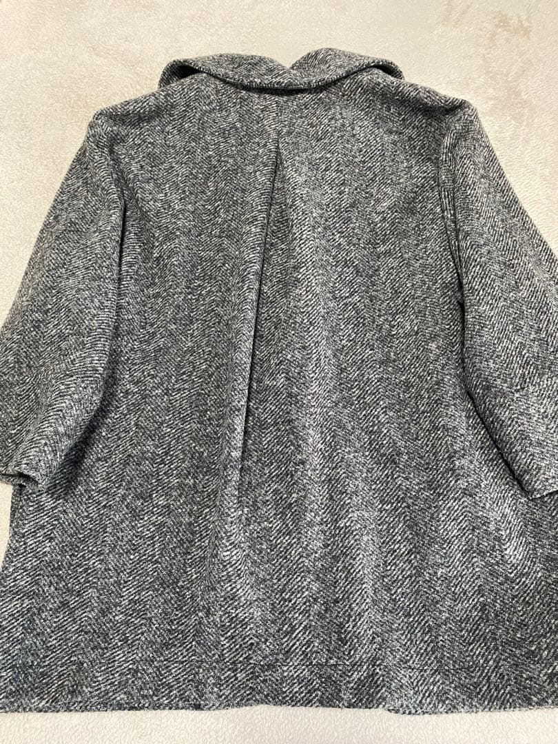 Spick & Span wスライバーヘリンボーンミドルコート