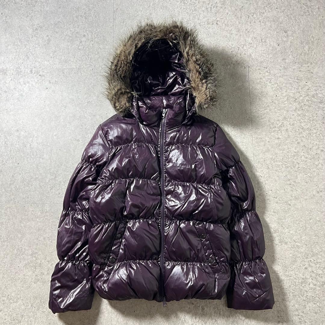 OLD GAP オールドギャップ ファーダウン 紫 光沢 Y2K 平成ギャル