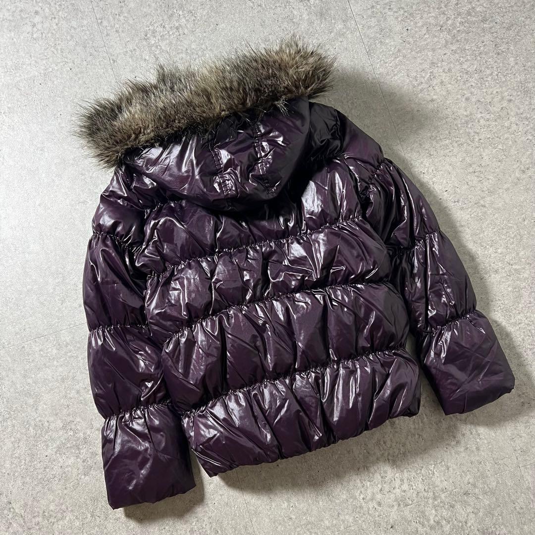 OLD GAP オールドギャップ ファーダウン 紫 光沢 Y2K 平成ギャル