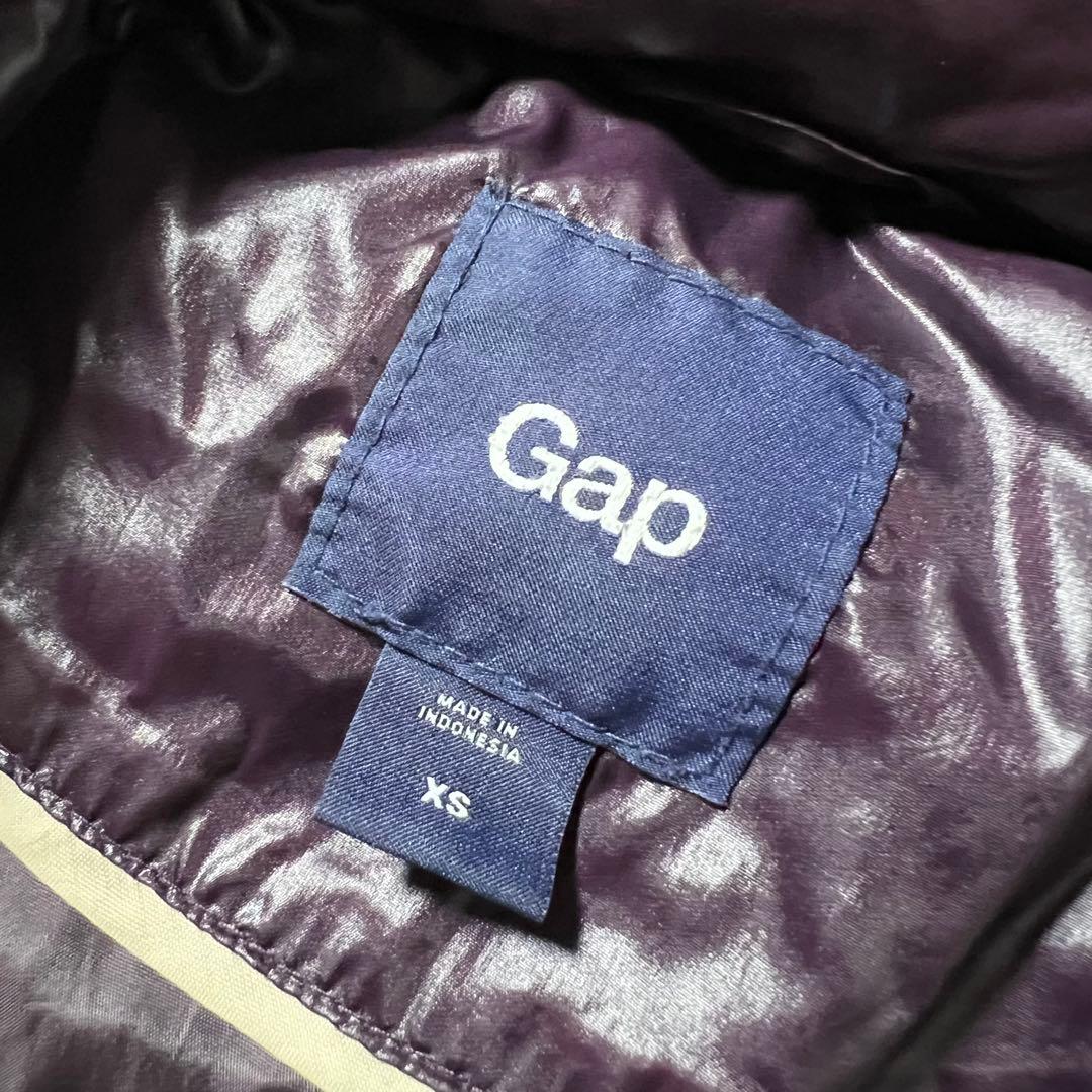 OLD GAP オールドギャップ ファーダウン 紫 光沢 Y2K 平成ギャル