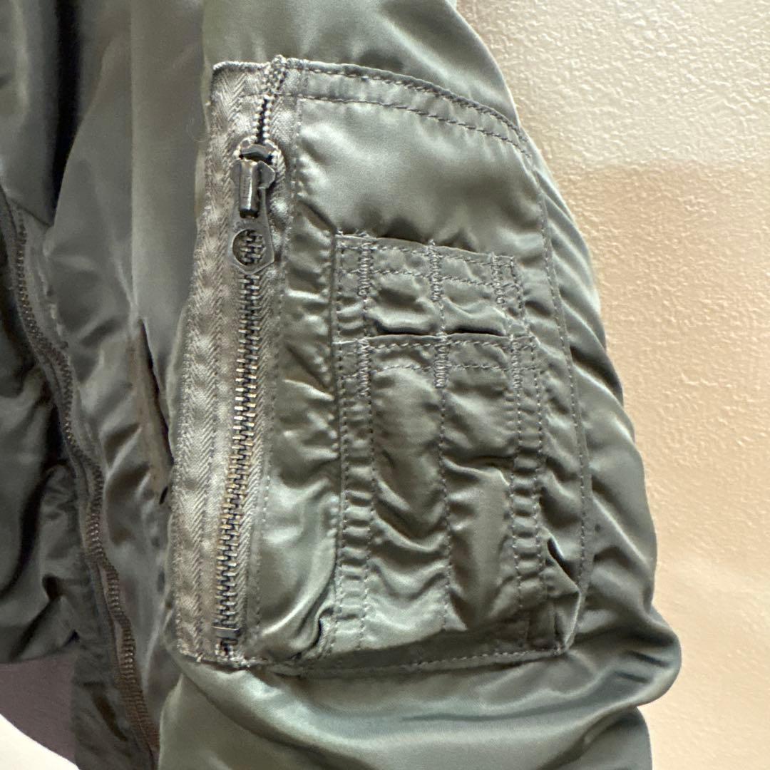 ALPHA INDUSTRIES MA-1 フライトジャケット　カーキ　Ｌ