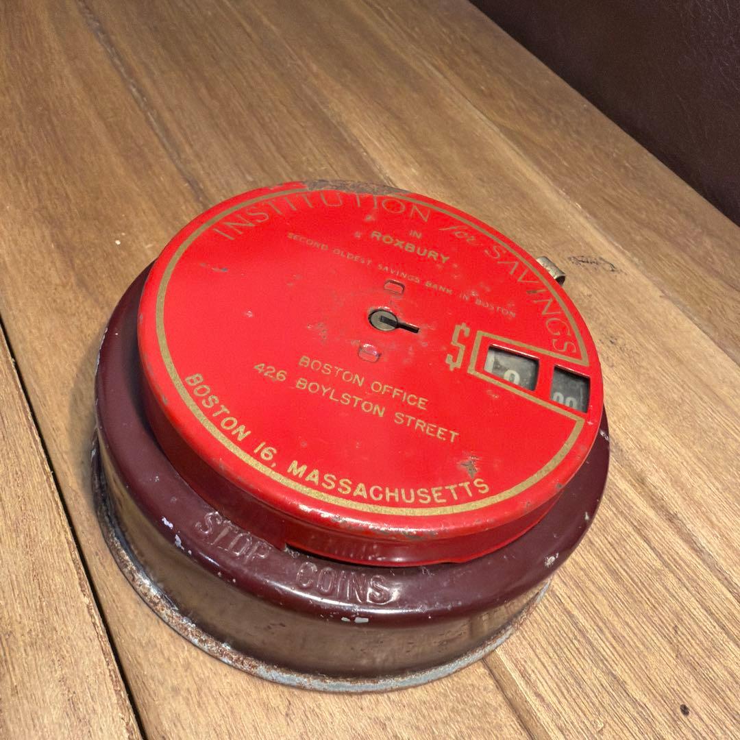 USAヴィンテージ バンク 貯金箱 金庫 add アドバタイジング4