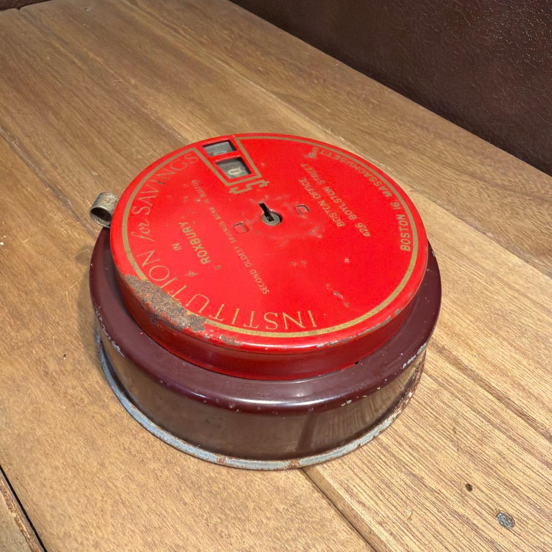 USAヴィンテージ バンク 貯金箱 金庫 add アドバタイジング4