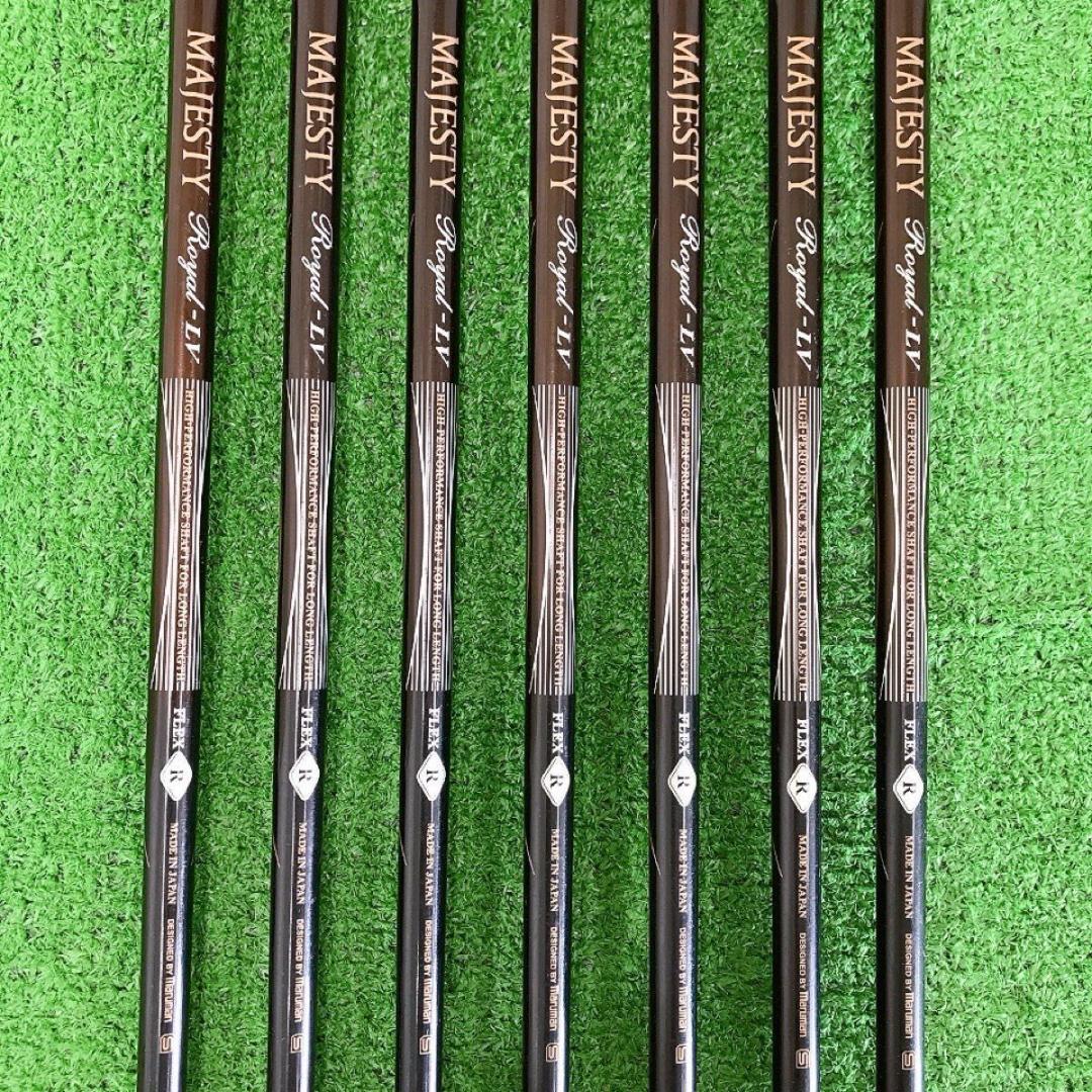 チ66★マジェスティ ロイヤルLV 7本アイアンセット 金 純正 MAJESTY