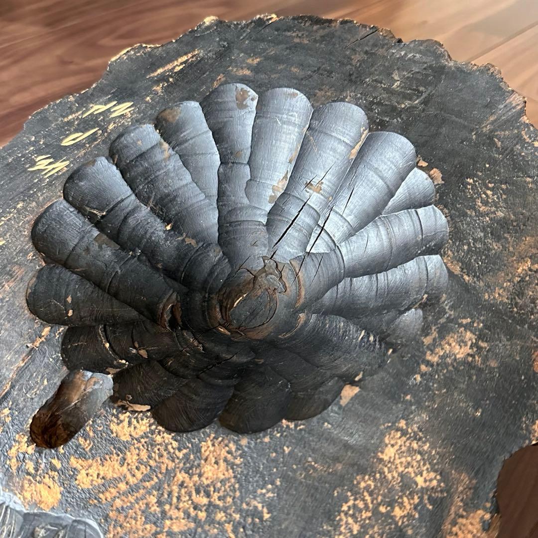 【民芸品】木彫り熊の壁掛け 北海道土産 昭和期 アンティーク風 大型