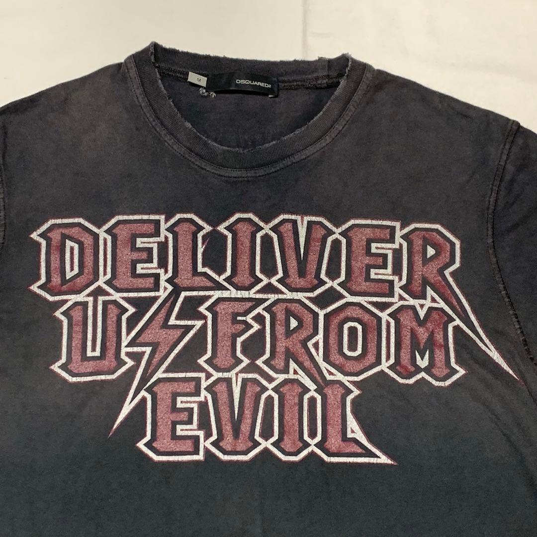 DSQUARED2 italy製 damage logo design tee