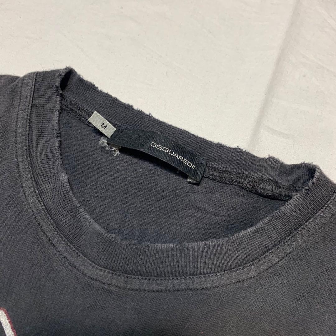 DSQUARED2 italy製 damage logo design tee