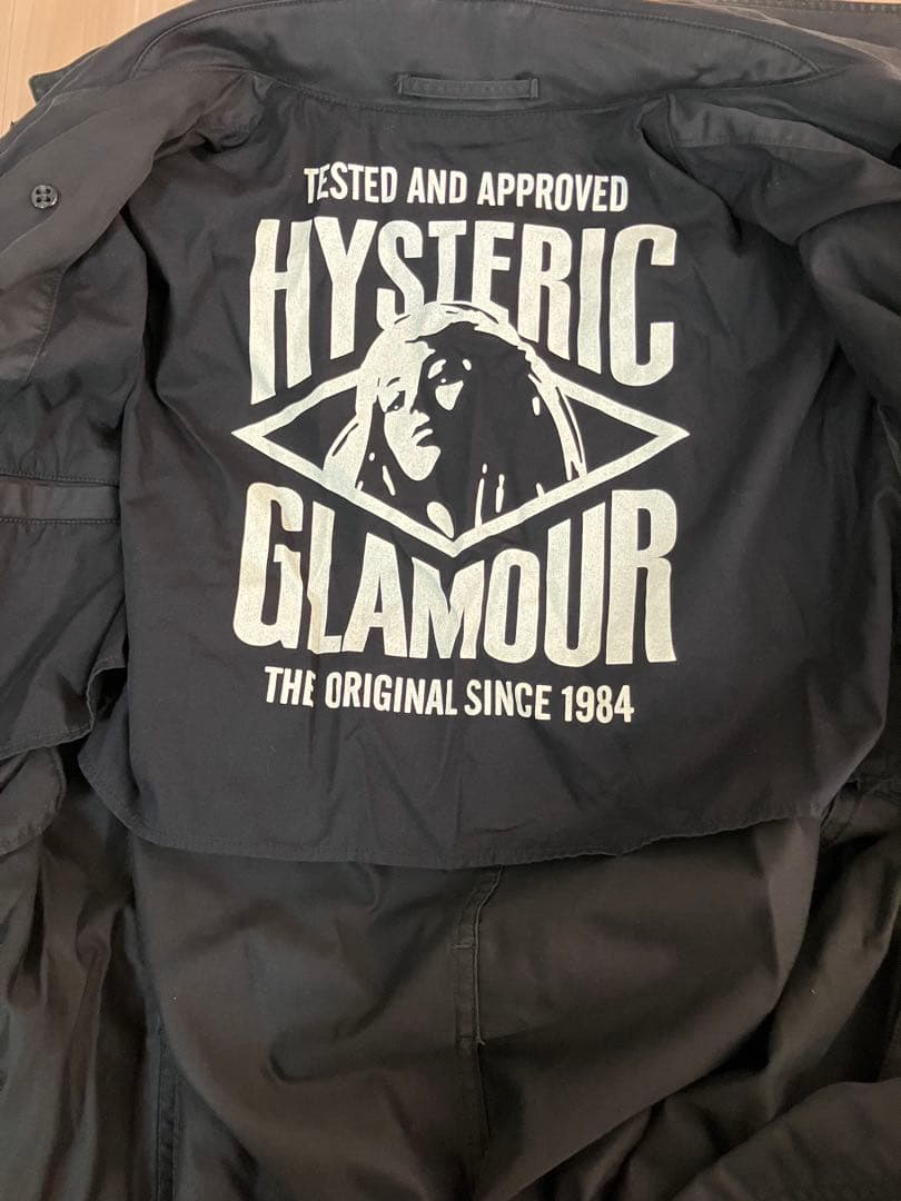 HYSTERIC GLAMOUR トレンチコート ブラック