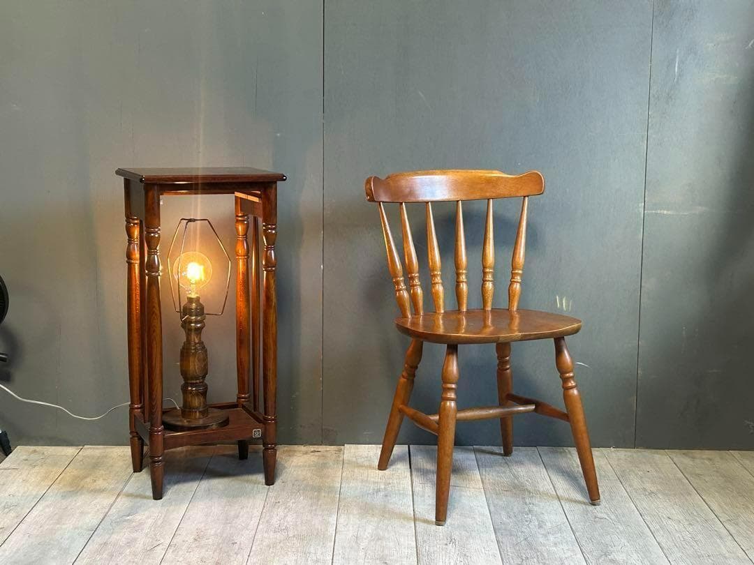 ①　飛騨産業　キツツキマーク　ウィンザーチェア　スポークチェア　SZ