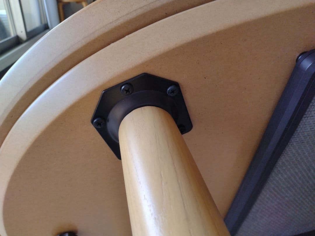 【訳あり21年製】MUJI無印 オーク材楕円こたつ小/ローテーブル机座卓センター