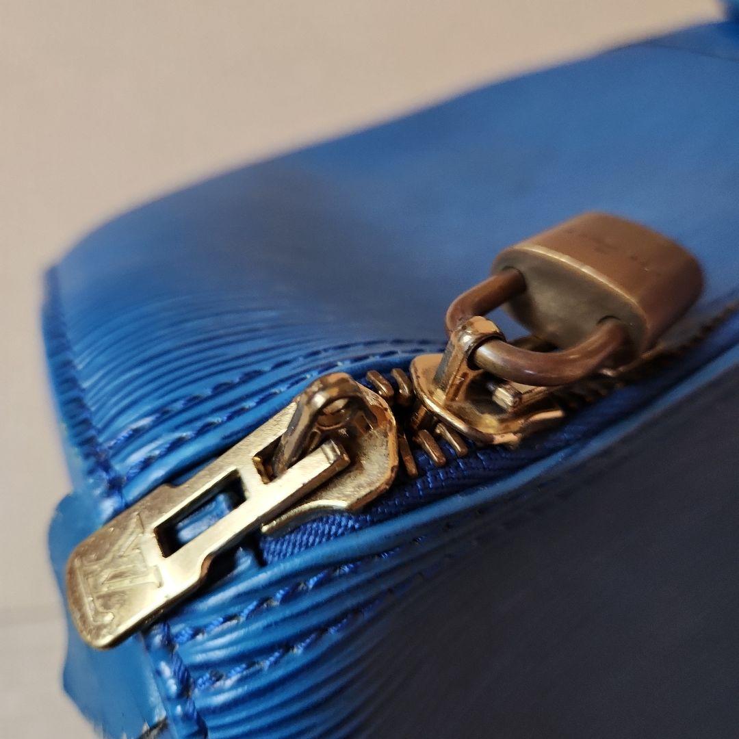 ルイ・ヴィトン エピレザー 青 ボストンバッグ 大きめ