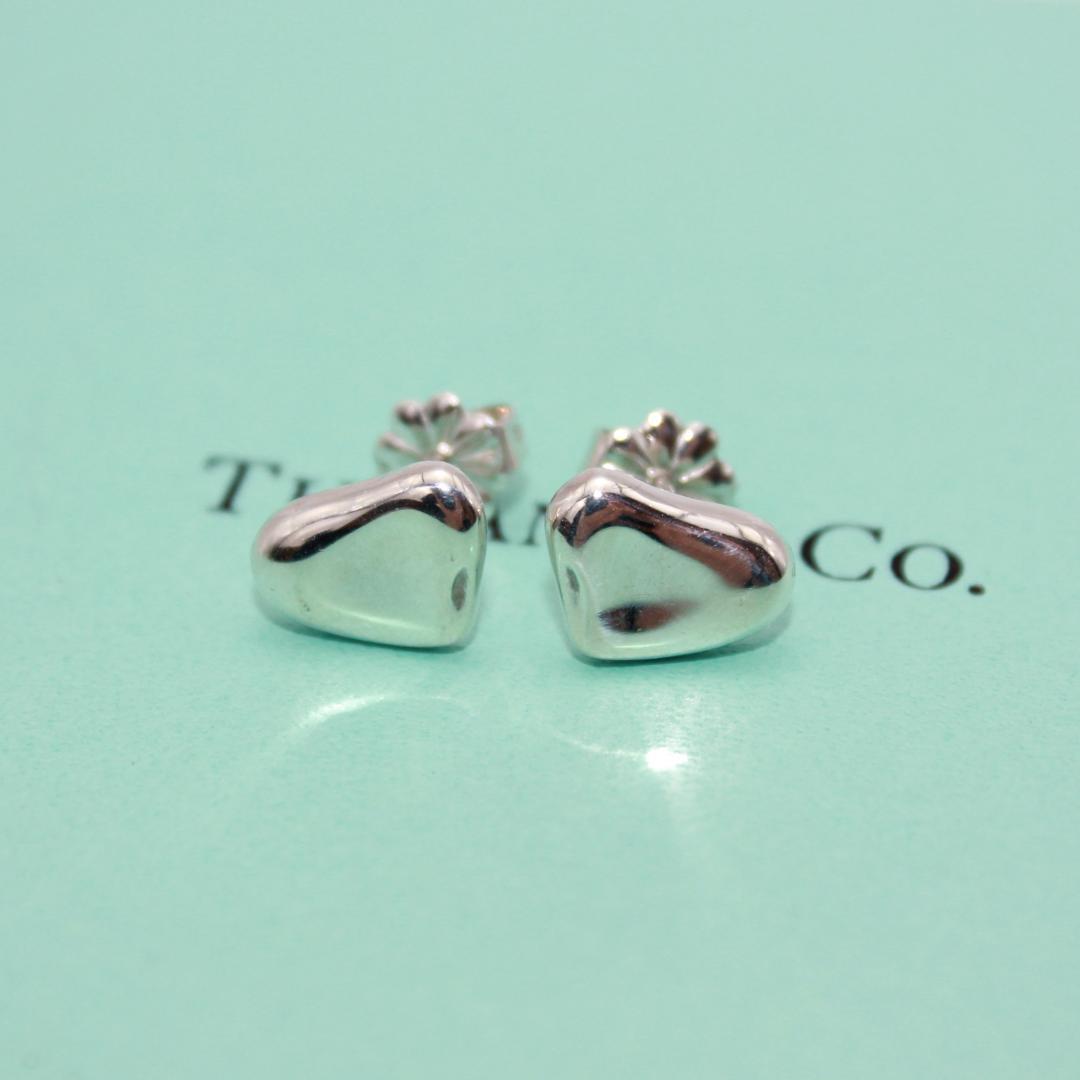 美品 Tiffany&Co. ティファニー フルハート シルバー ピアス 925
